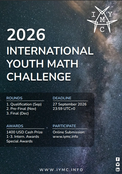 Applications for the Qualification Round of the International Youth Math Challenge (IYMC) 2026 are now open